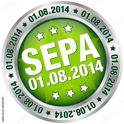 Button "SEPA" August grün/silber