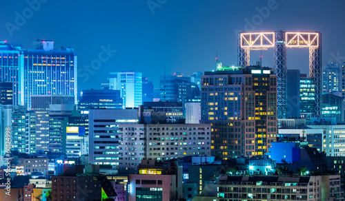 Photography Seoul city at night