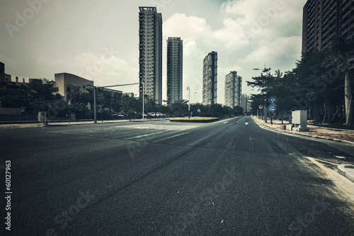 road in modern city