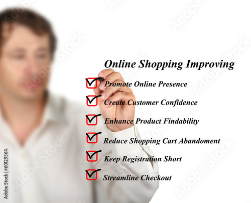 Online shopping improving photo