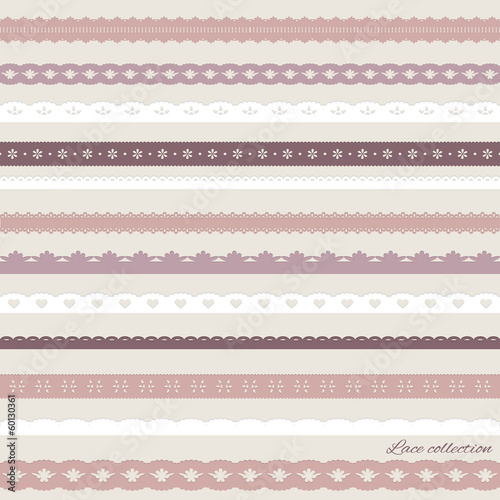 Lace border set in ethno colors.