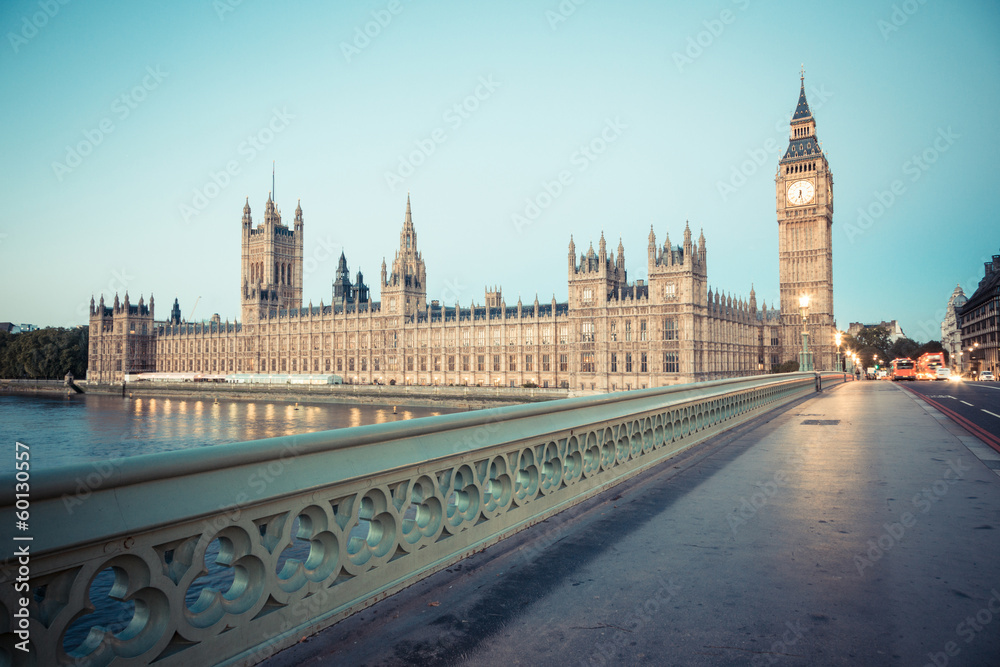 Big Ben and Parliament Building at Dawn