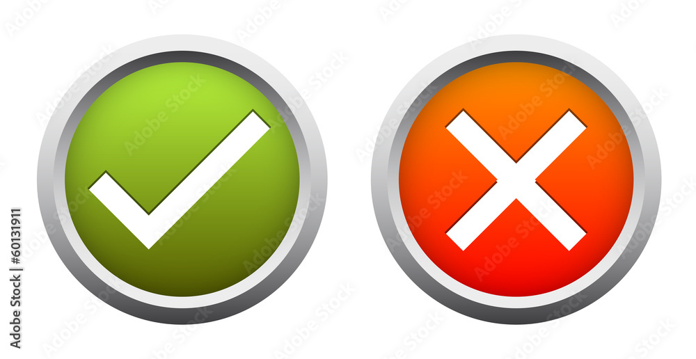 JA + NEIN Button JA + NEIN Button