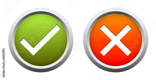 JA + NEIN Button