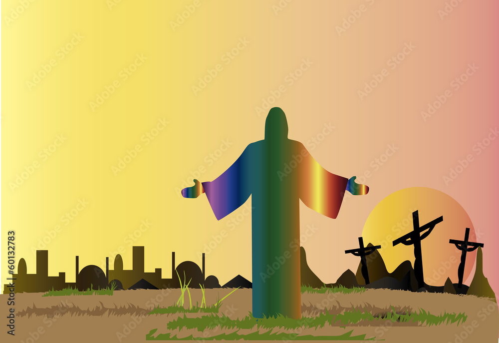 Resurrection  Christ  Easter - obrazy, fototapety, plakaty 