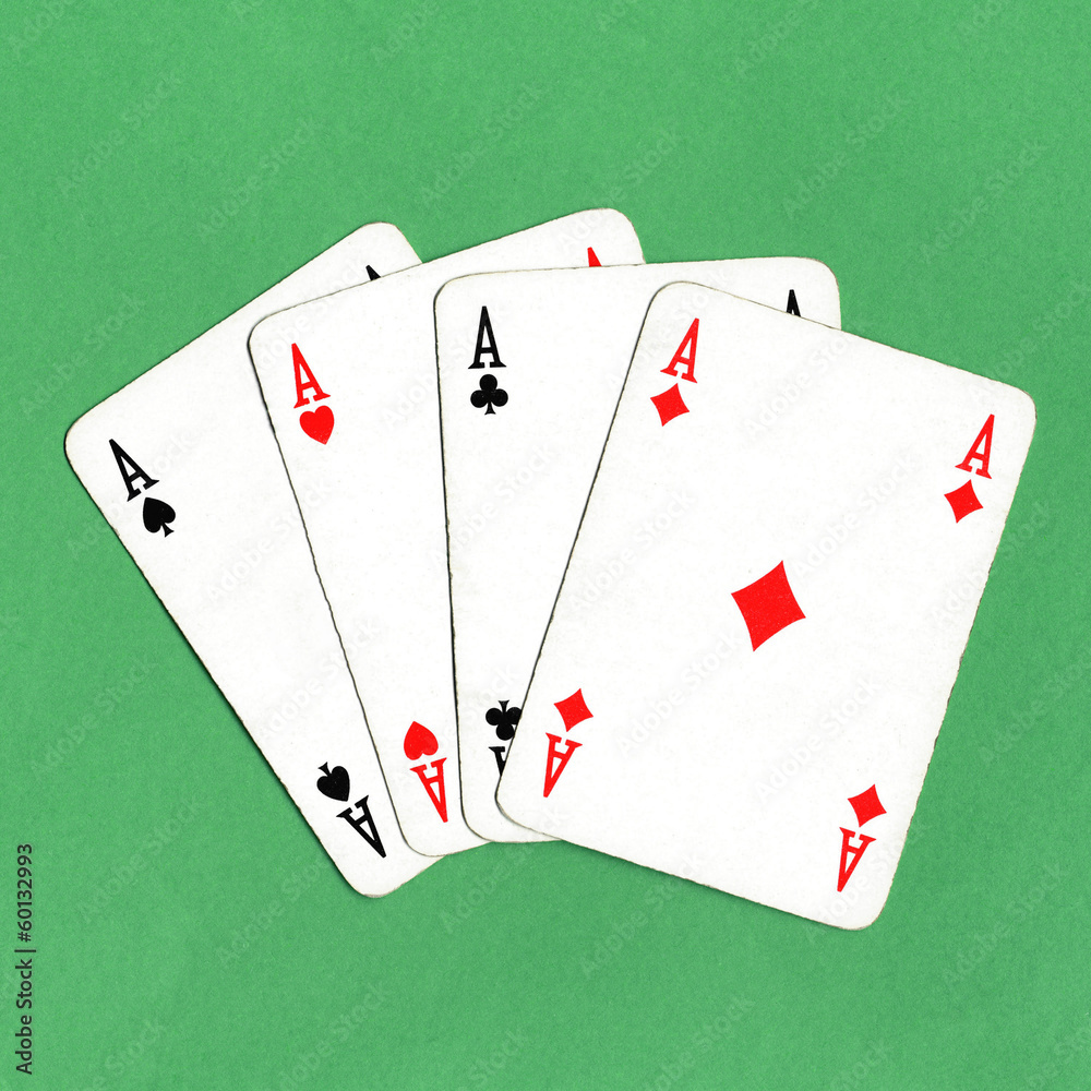 Obraz premium Poker of aces cards