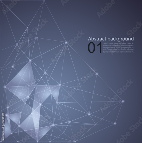 Blue Abstract Mesh Background