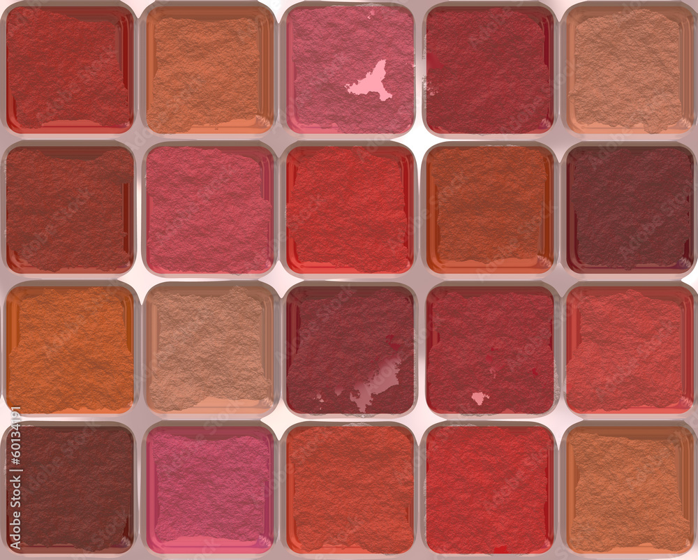 Fototapeta premium many different rouge pattern