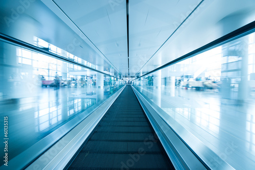 escalator ,interior of airport