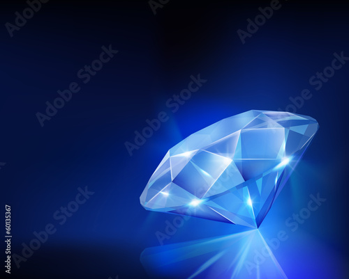 Diamond. Vector illustration.