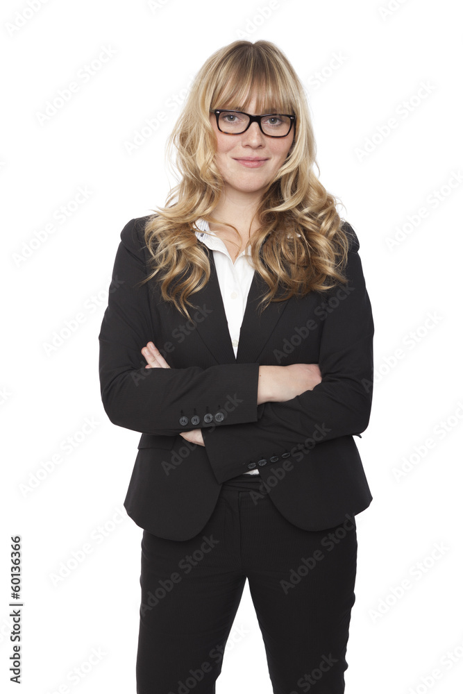 Confident friendly businesswoman Confident friendly businesswoman