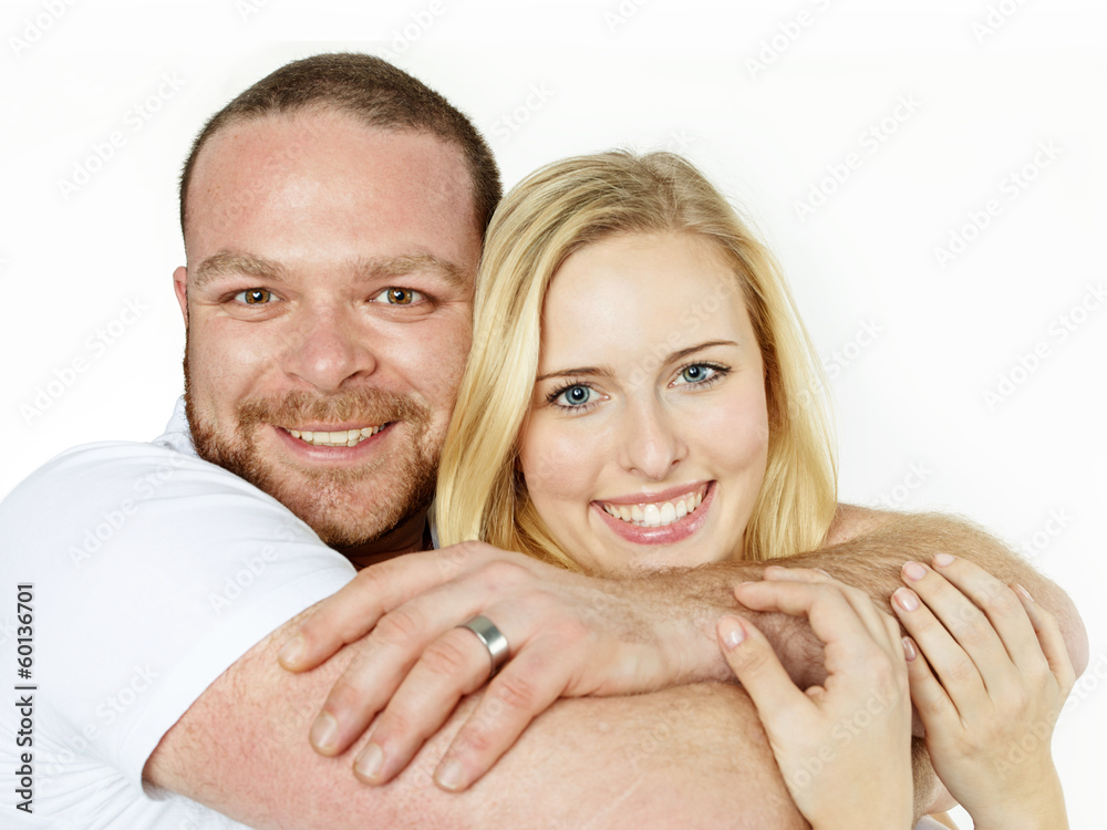 Young couple is very happy
