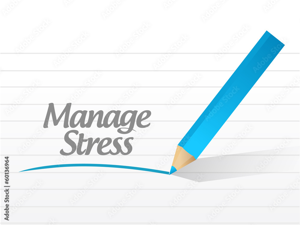 manage stress message illustration design manage stress message illustration design