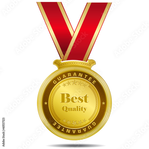 Best Quality Gold Medal Vector