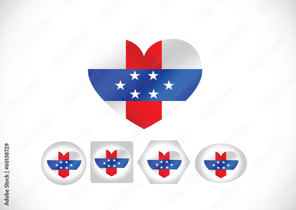 Naklejka premium Netherlands Antilles flag themes idea