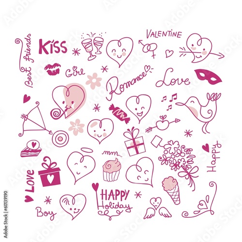 Valentine Cute Elements
