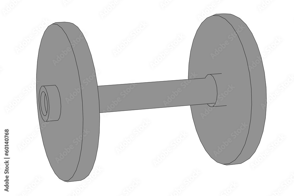 cartoon illustration of weights (fitness) cartoon illustration of weights (fitness)