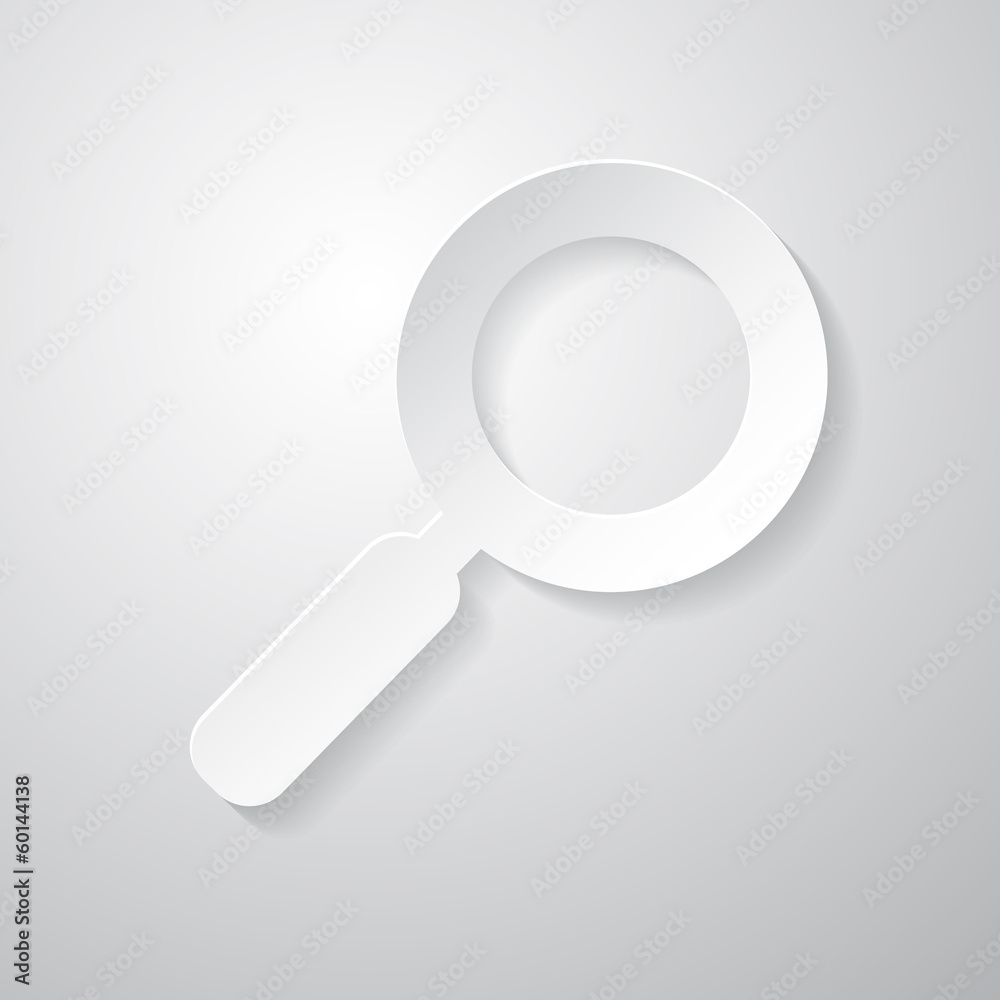 Paper Vector Abstract Magnifying Glass Paper Vector Abstract Magnifying Glass