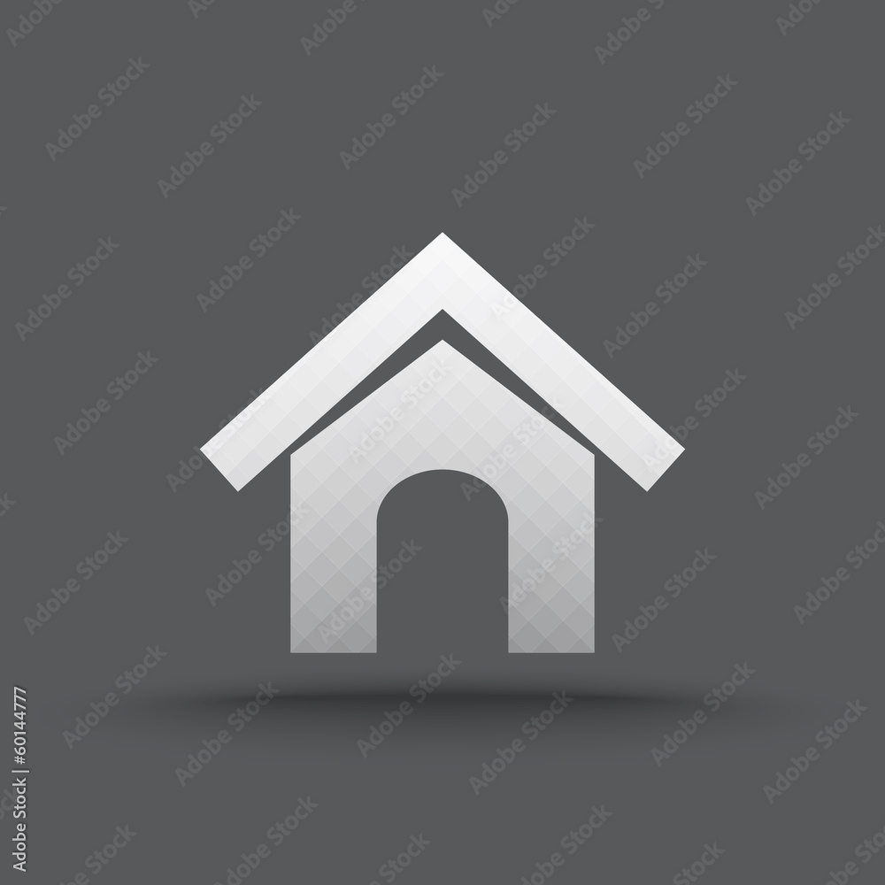 Vector of transparent house icon on isolated background Vector of transparent house icon on isolated background