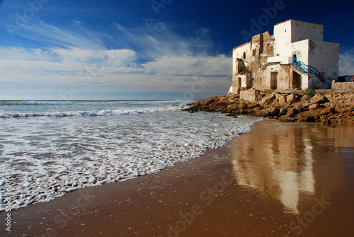House by the sea. Sidi Kaouki, Essaouira, Morocco photo