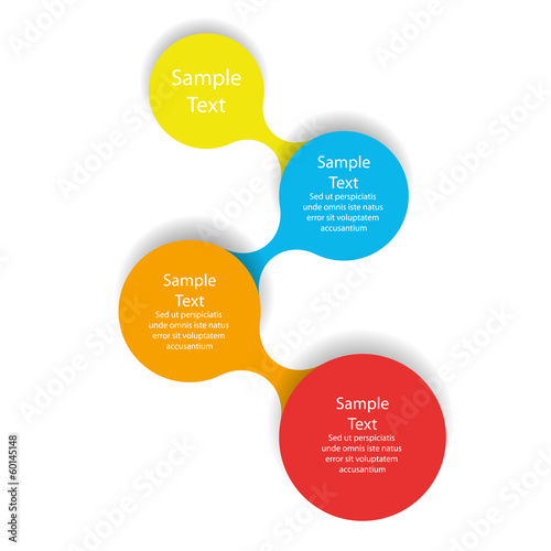 colorful round diagram infographics for presentations