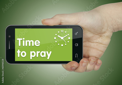 Time to pray. Phone
