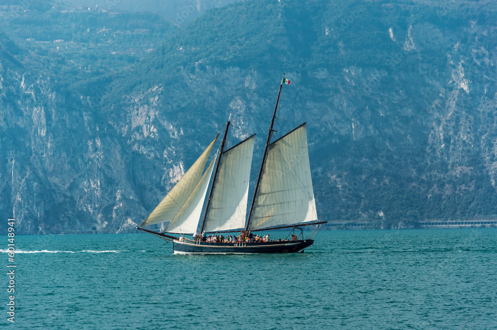 Fototapeta premium Boat on the Sea