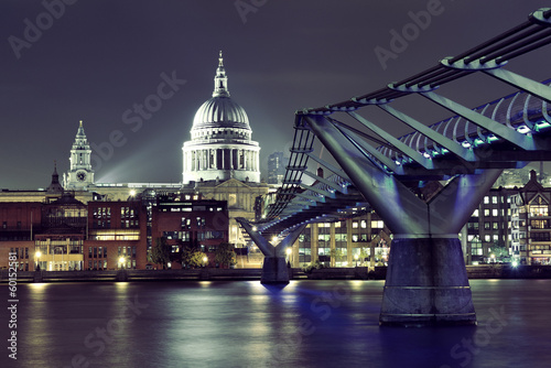 Photography Millennium Bridge and St Pauls