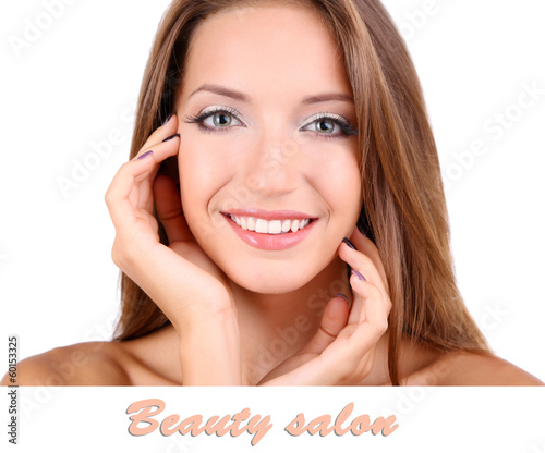 Beautiful girl with gentle ...