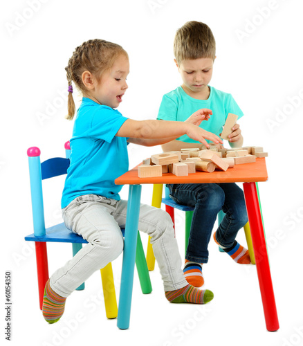 Little children playing wit...