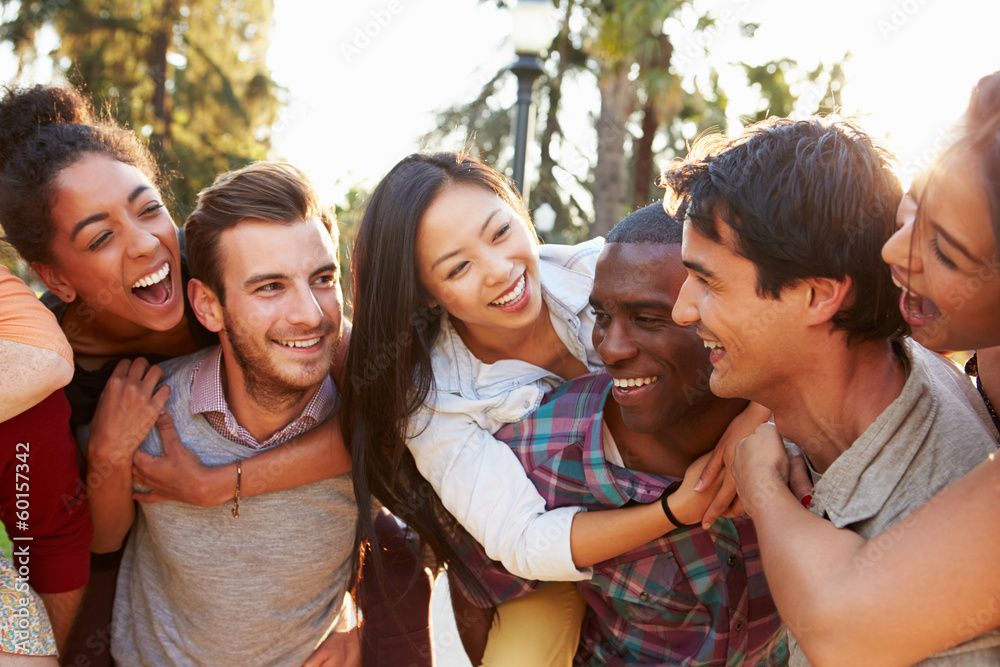 Group Of Friends Having Fun Together Outdoors Group Of Friends Having Fun Together Outdoors