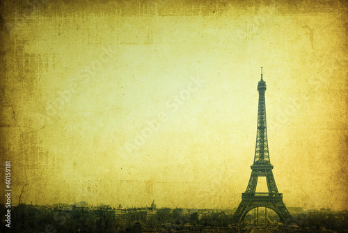 retro style Eiffel Tower © ilolab