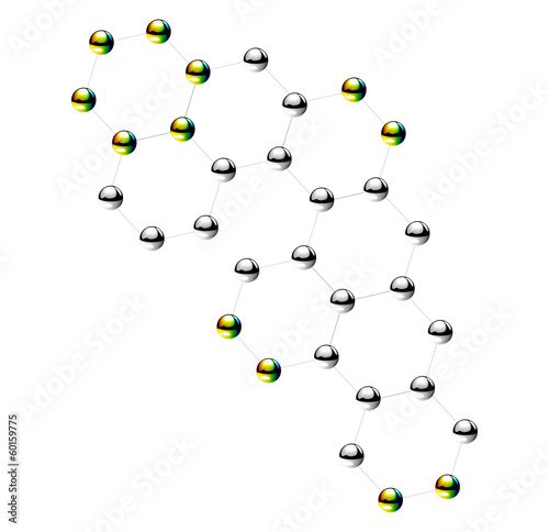 molecules vector isolated illustration icon