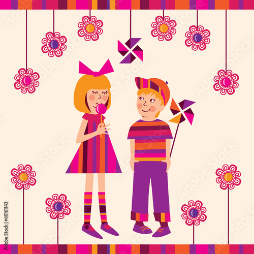 children with a Lollipop