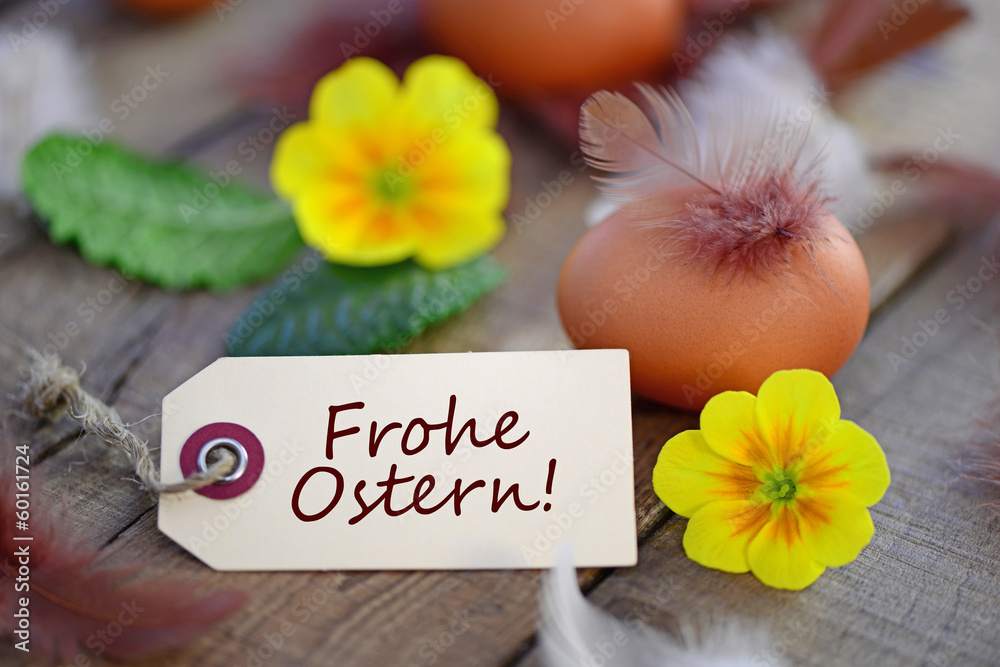 Naklejka premium Frohe Ostern!