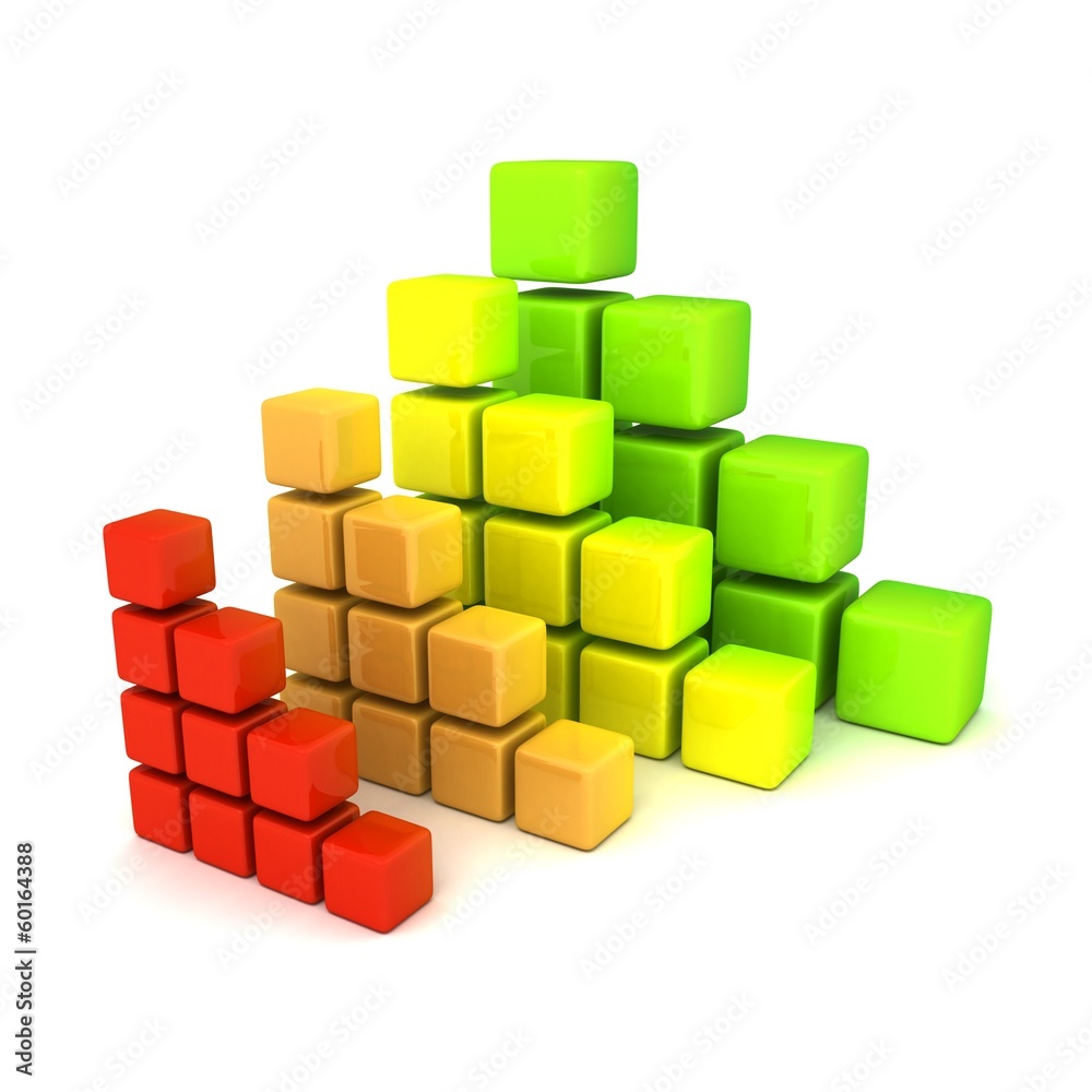colorful business bar graph of energy efficiency colorful business bar graph of energy efficiency
