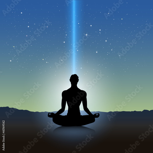 Yoga silhouette