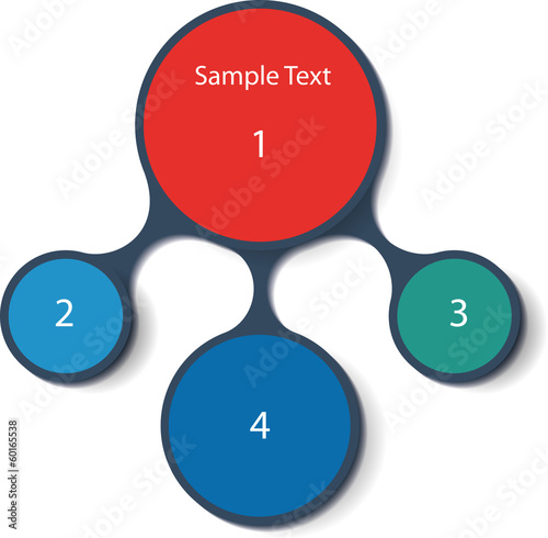 colorful round diagram infographics for presentations