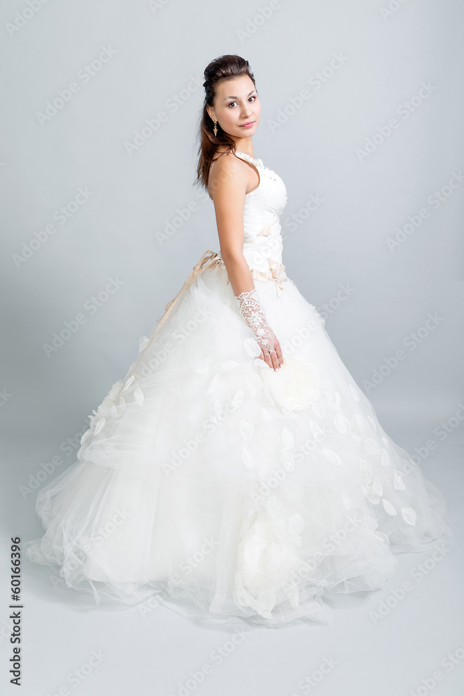 beautiful girl in a white wedding dress profile beautiful girl in a white wedding dress profile