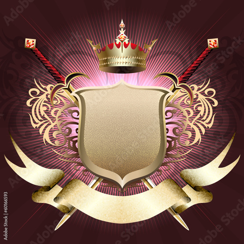 The shield with crown