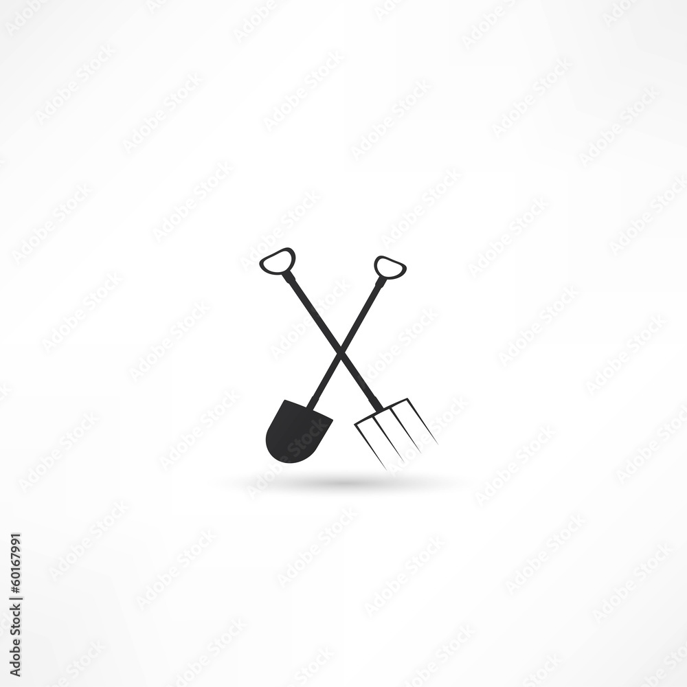 Garden tools (silhouette) Garden tools (silhouette)
