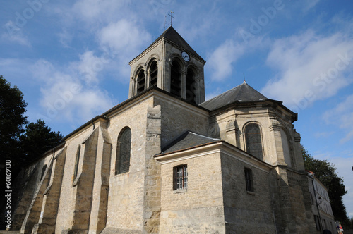 France, picturesque church of Oinville sur Montcient photo