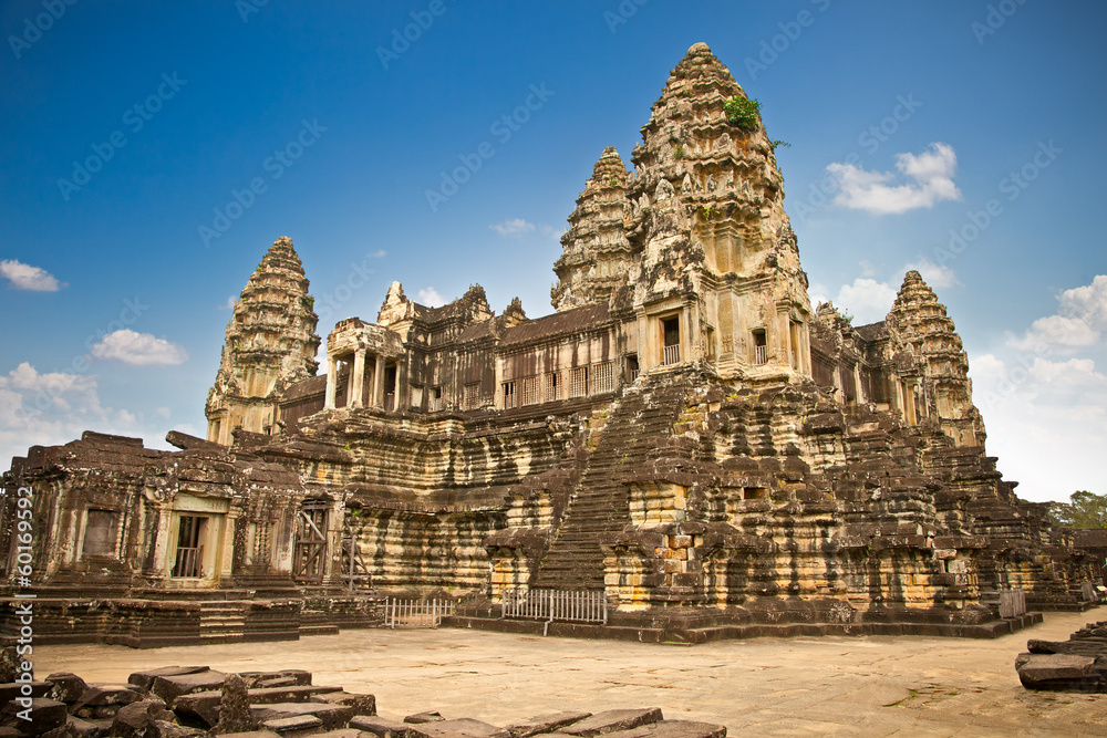 Famous Angkor Wat temple complex,  Cambodia.