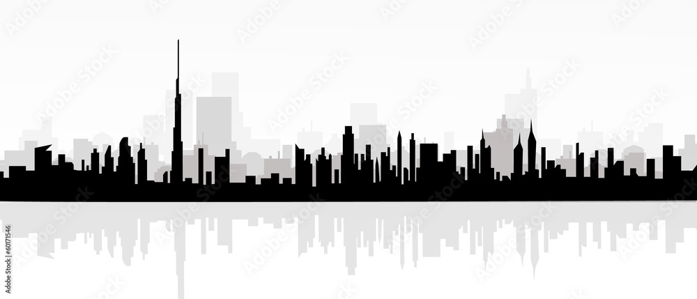 City skyline-vector