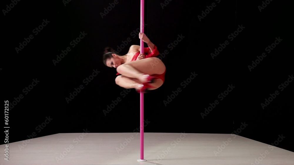 7of8 Girl dancing lap dance, woman doing pole dance