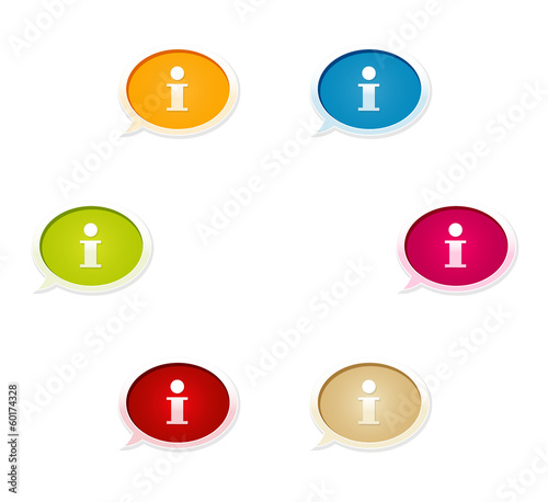The info glossy bubble set