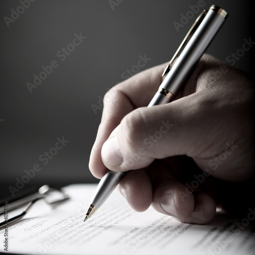 signing finance contract