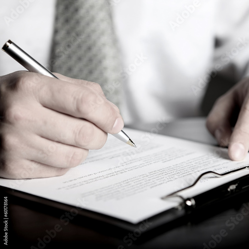 signing finance contract