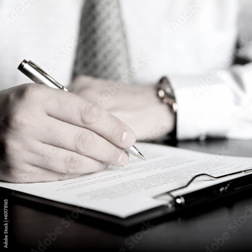 signing finance contract