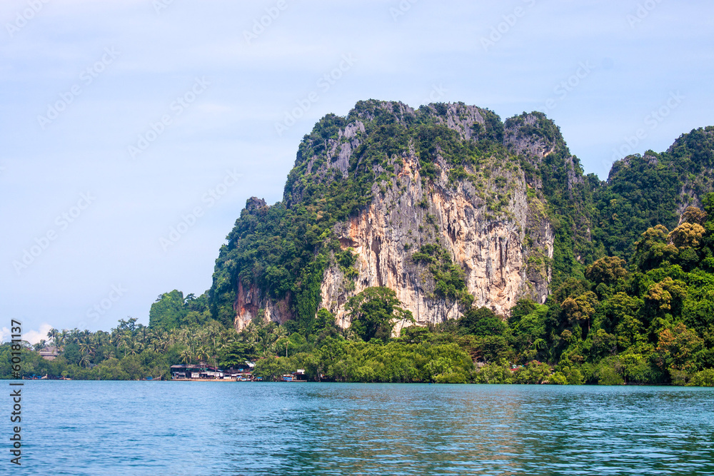 Limestone landscape at Railay, Krabi province, Thailand